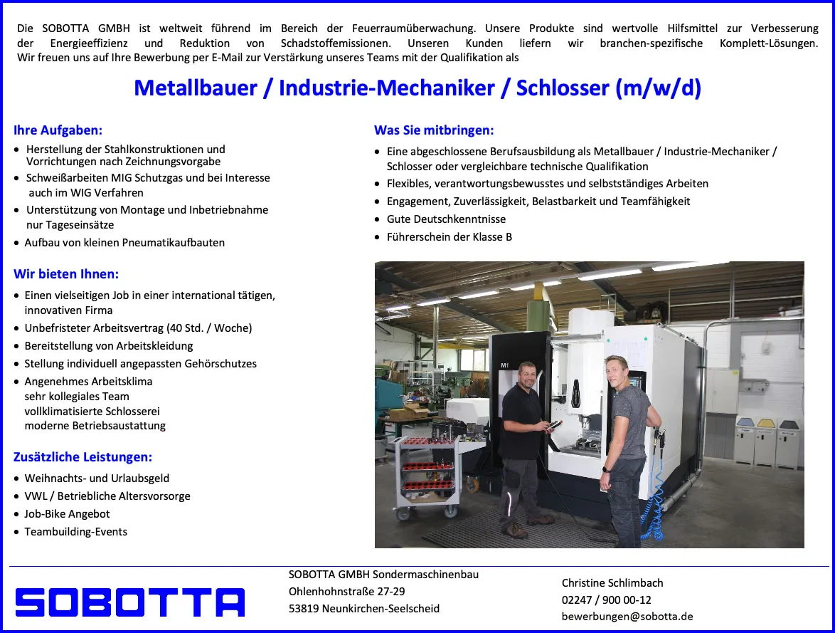 招聘 - SOBOTTA GmbH